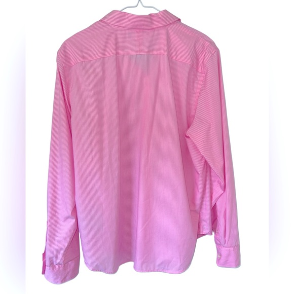 LAUREN Ralph Lauren Pink/White button down Shirt - Picture 2 of 4